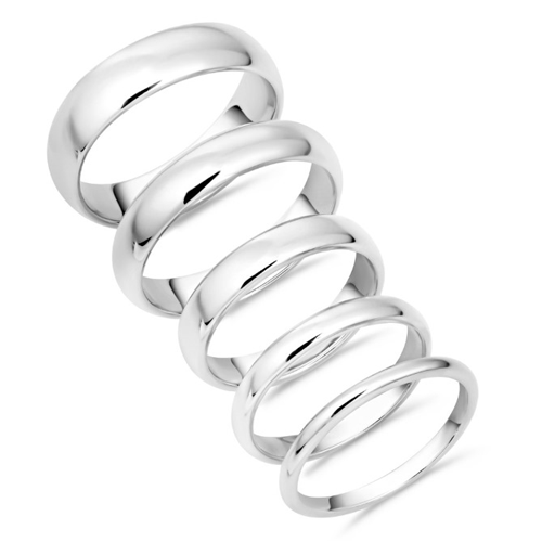 Silver Wedding Bands Thunbnails