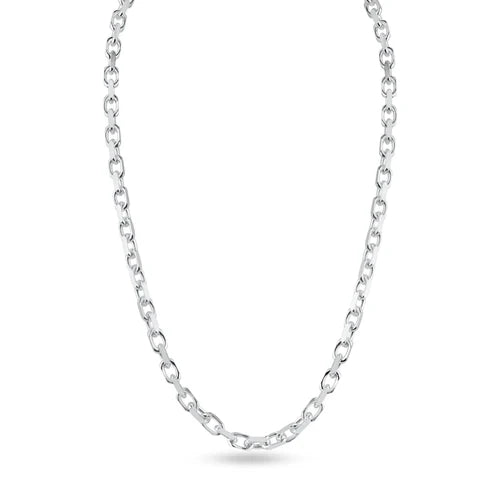 925 Sterling Silver Diamond Cut Forzatina Link 120 Chain or Bracelet 3.5mm
