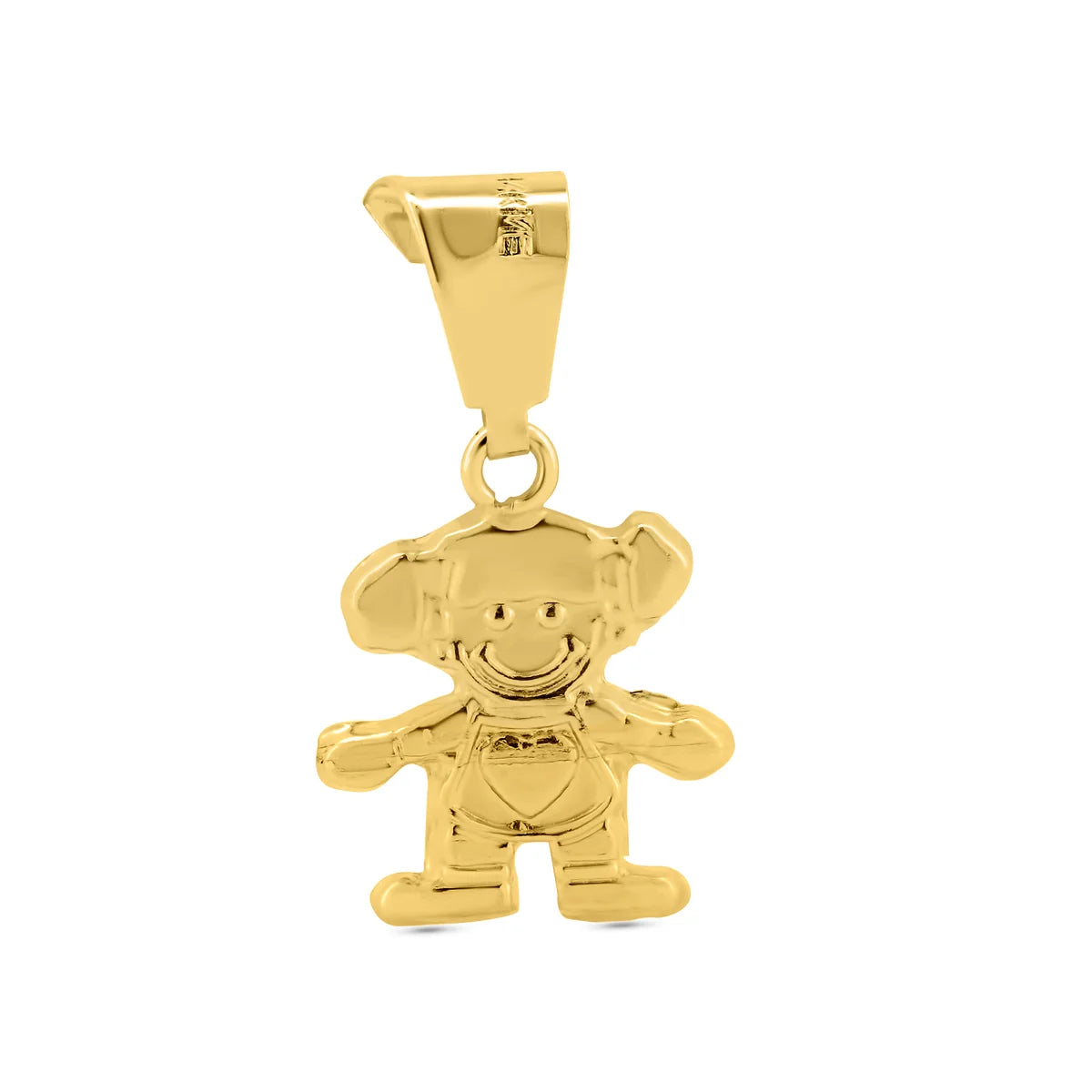 14 Karat Yellow Gold Girl Pendant