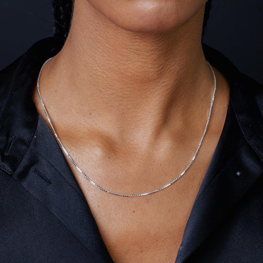 925 Sterling Silver Box 024 Chain 1.3mm