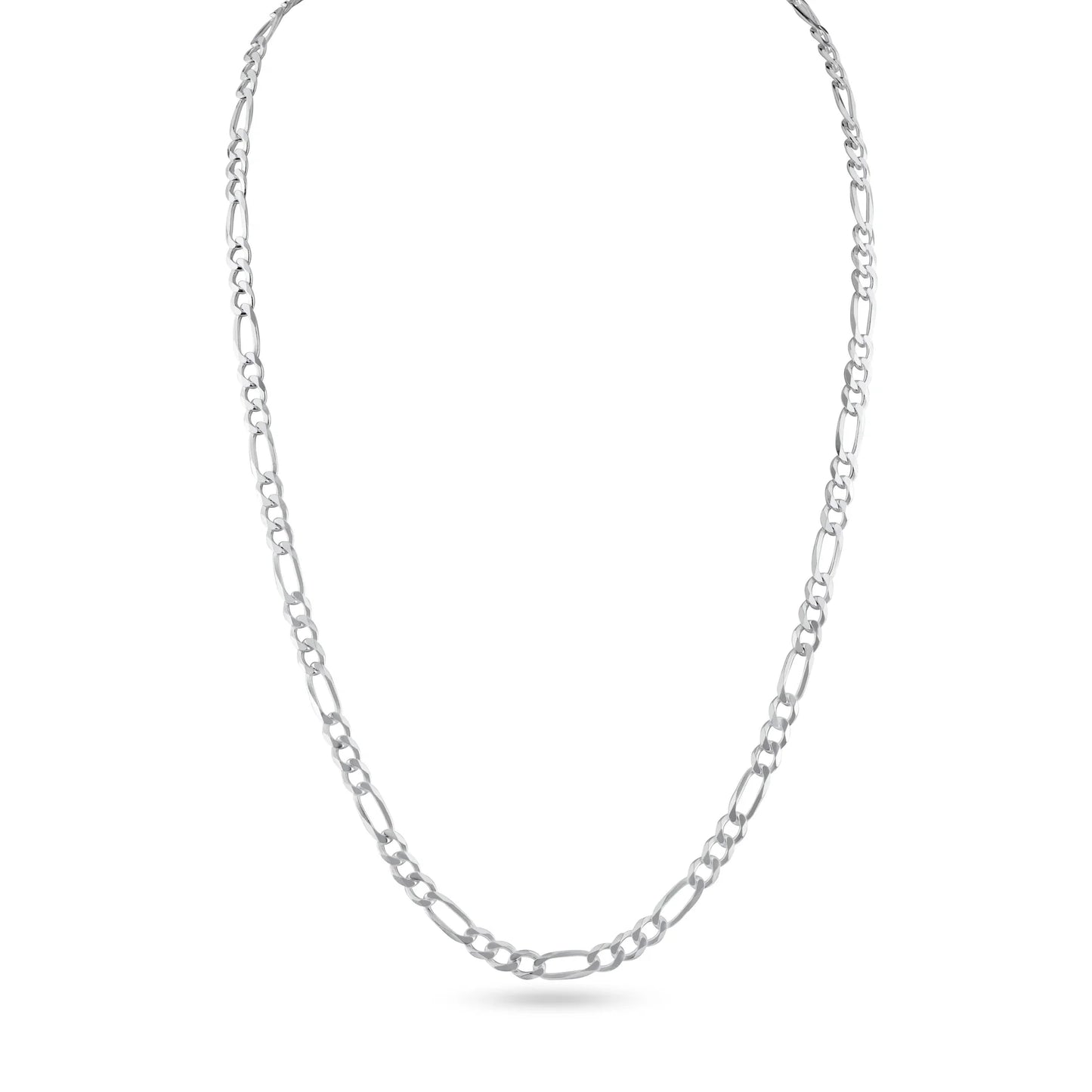 Silver Figaro 100 Chain and Bracelet 3.9mm