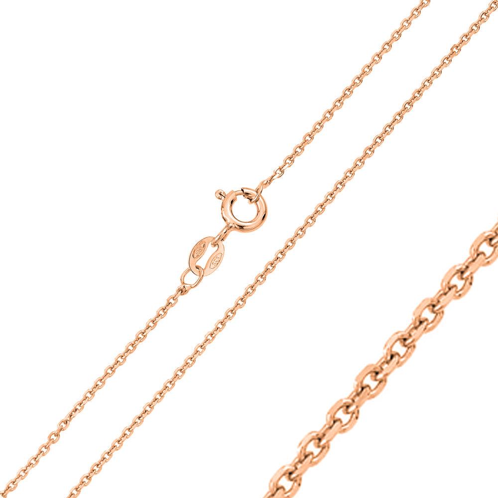 925 Sterling Silver Diamond Cut Anchor Chain