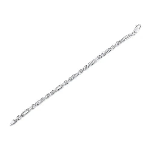 925 Sterling Silver Figarope Milano Chain or Bracelet 4.6mm