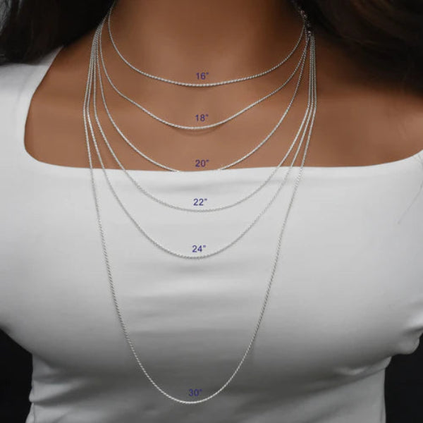 925 Sterling Silver Rope 025 Chain 1.1mm