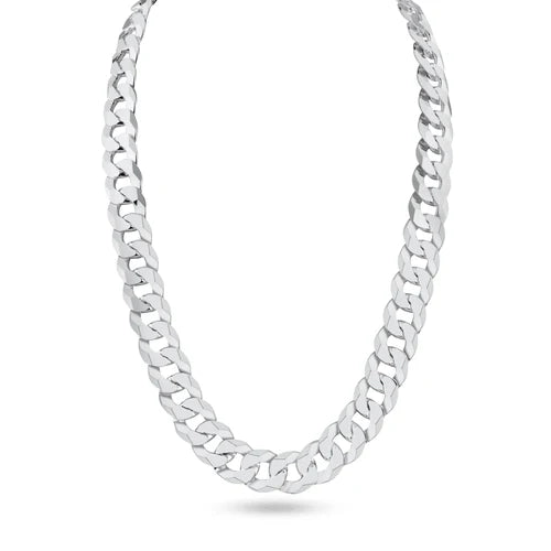 925 Sterling Silver Curb 300 Chain or Bracelet 10.7mm