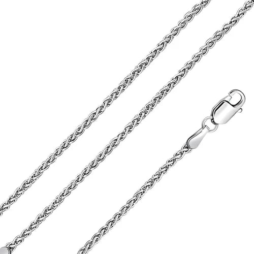 925 Sterling Silver Wheat 060 Chain Link 2.5mm