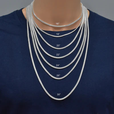 Silver Miami Cuban 120 Chain or Bracelet 4.1mm