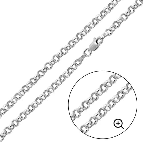 925 Sterling Silver Round Rolo 040 Chain 2.6mm
