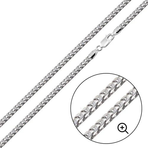 925 Sterling Silver Basic Oval DC Franco 080 2.4mm Chain