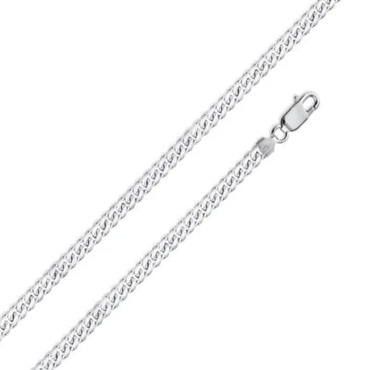 925 Sterling Silver Miami Cuban 150 Chain or Bracelet 4.9mm