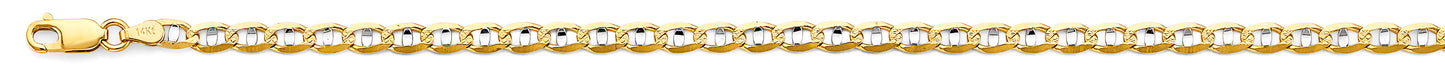 14K 2T 4.2mm Light Mariner Chain