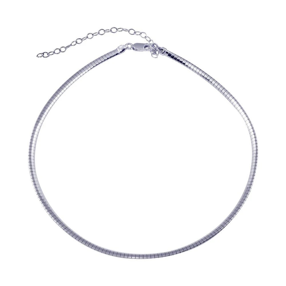 925 Sterling Silver Flat Omega Chain