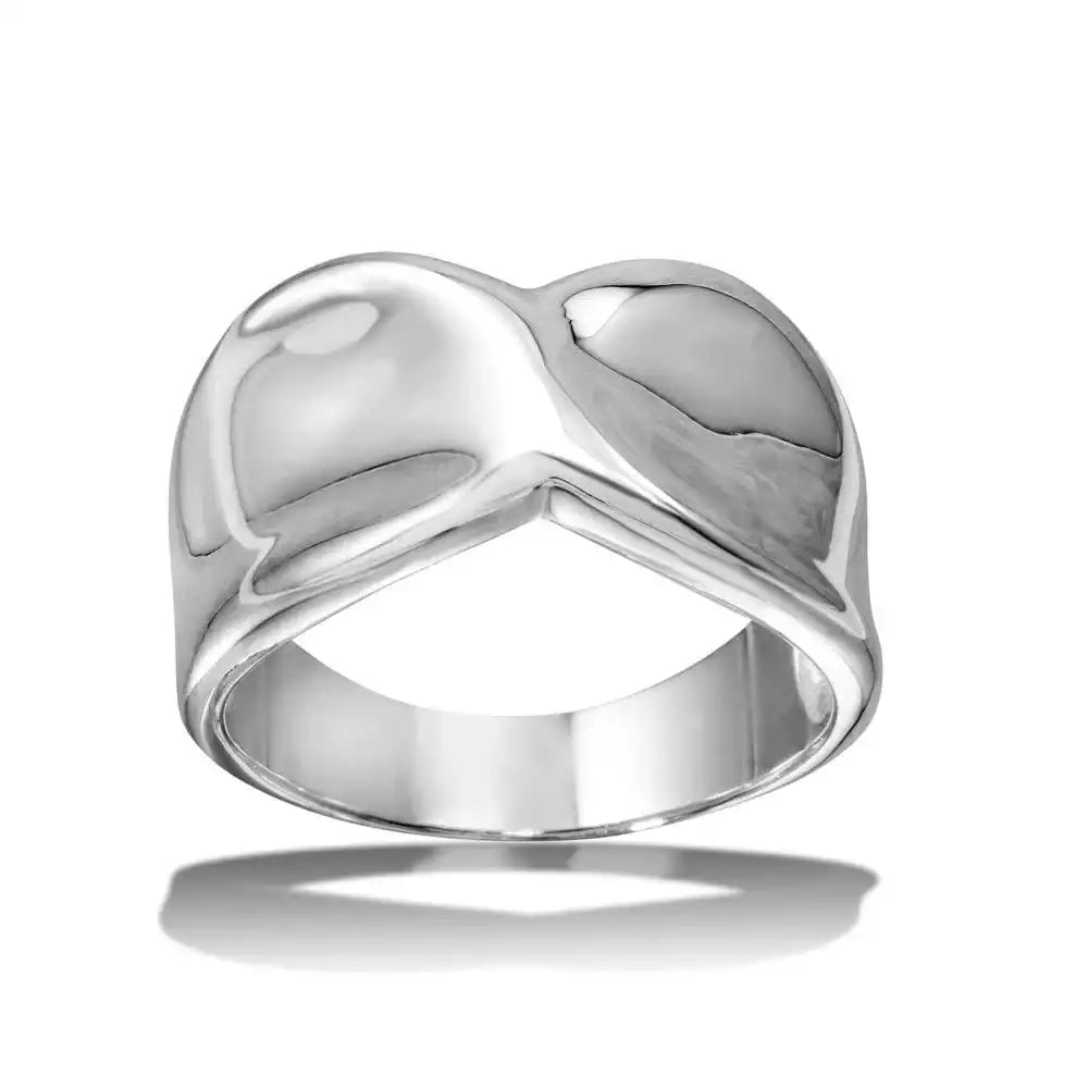 925 Sterling Silver High Polished Twist Ring