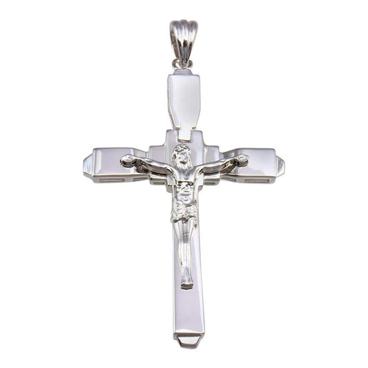 925 Sterling Silver Rhodium Plated Cross Pendant