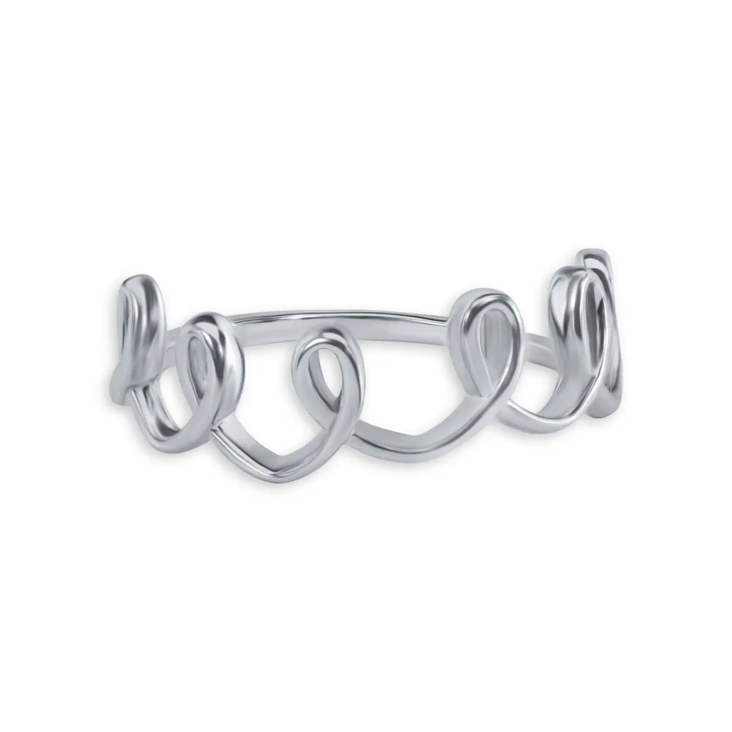 925 Sterling Silver Nickel Free Rhodium Plated Crown Design Ring