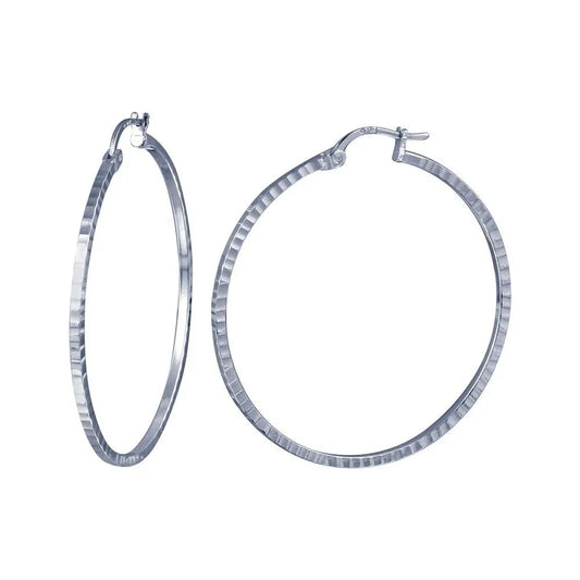 925 Sterling Silver Round Hoop DC Earring Hoop 1.5mm