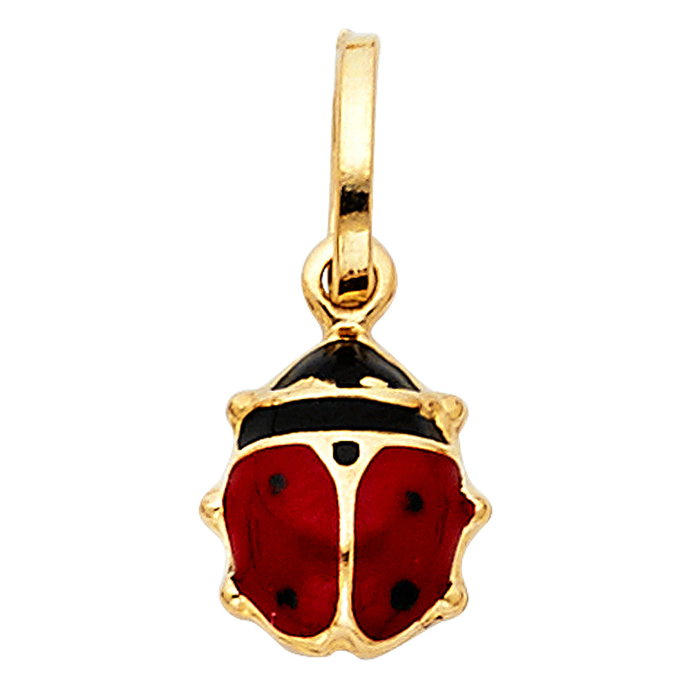 14K Yellow Gold Ladybug Pendant