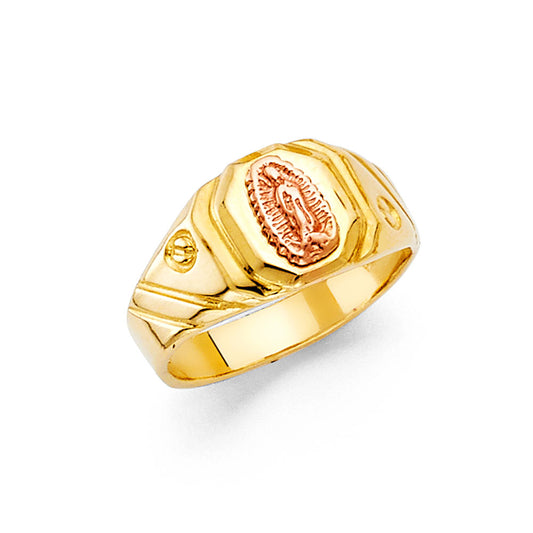 14K Two-Tone Gold Children’s / Teen’s Virgin of Guadalupe Ring