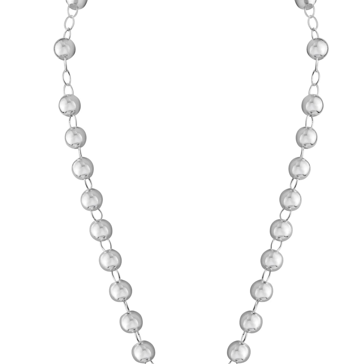 925 Sterling Silver High Polished Rosary 3mm