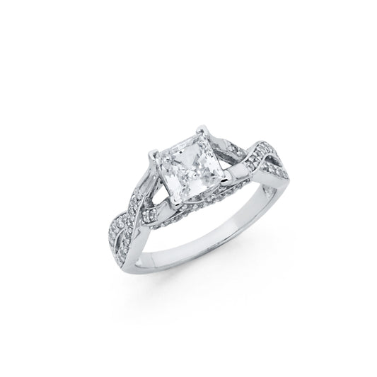925 Sterling Silver CZ Ring