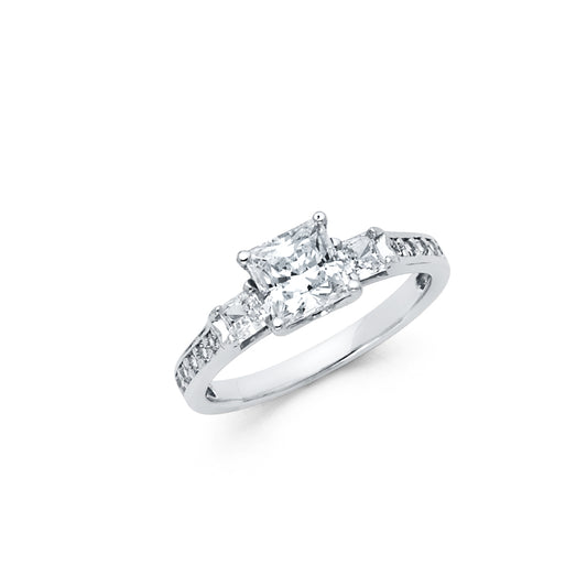 925 Sterling Silver CZ Ring