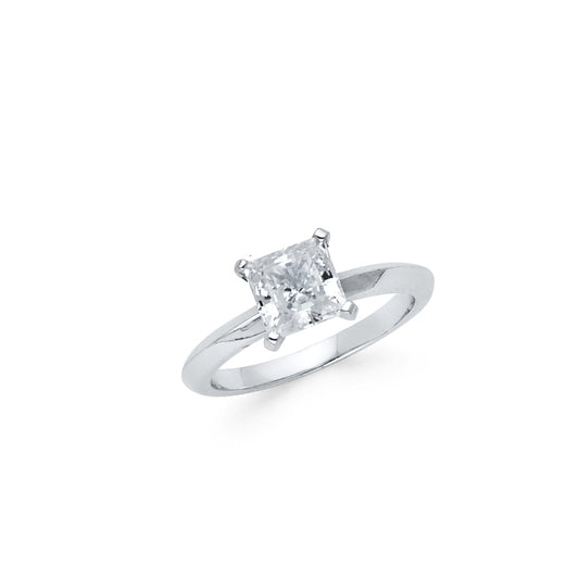 925 Sterling Silver CZ Engagement