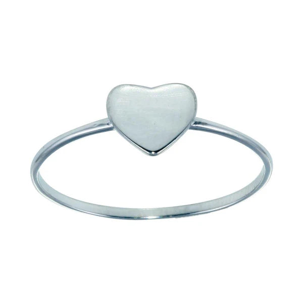 925 Sterling Silver Hear Silver Ring