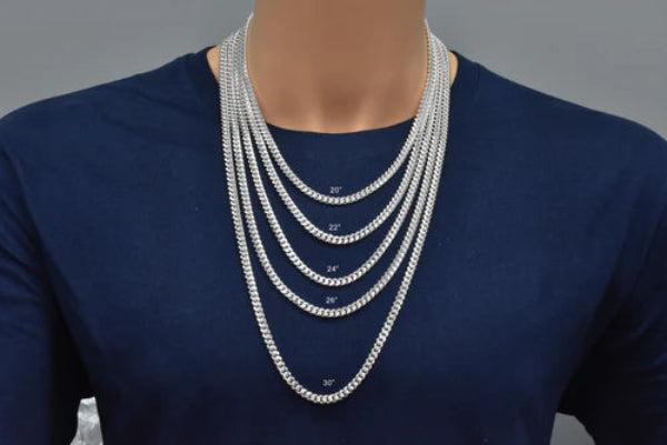 925 Sterling Silver Miami Cuban 160 5.5mm Chain or Bracelet