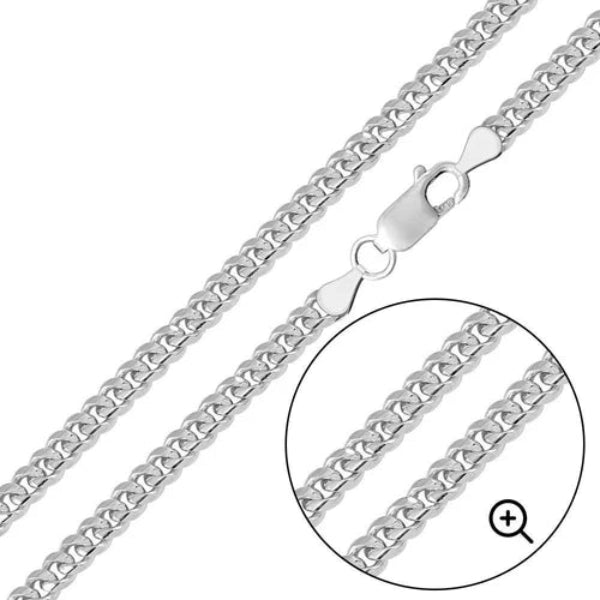 925 Sterling Silver Miami Cuban 160 5.5mm Chain or Bracelet