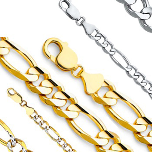 14K Figaro Chains Thunbnails