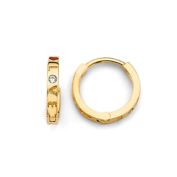 14K Huggy Earrings Thunbnails