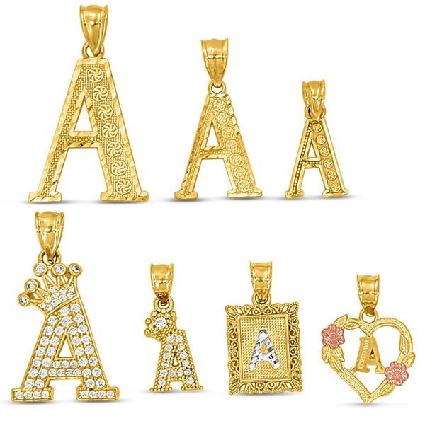 14K Initial Pendants Thunbnails