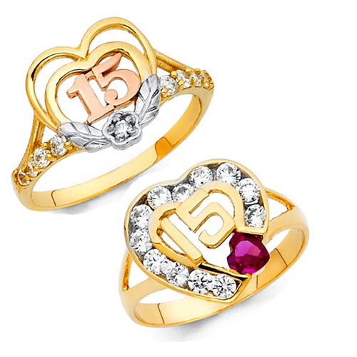 14K 15 Años Rings Thunbnails