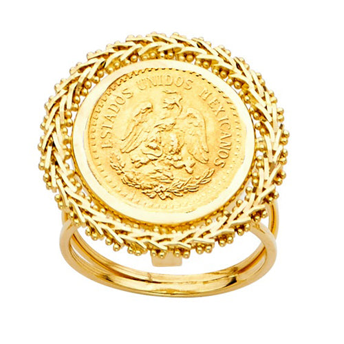 14K Bola Pesos Coin Rings Thunbnails