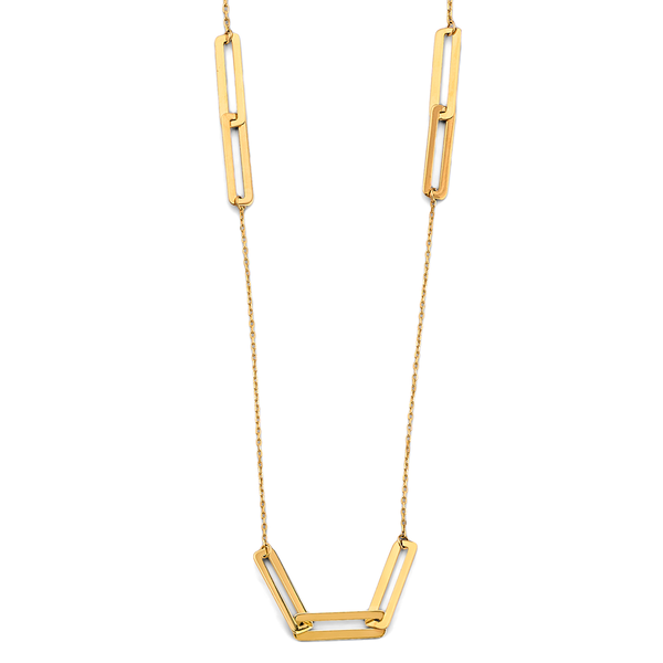 14K Paperclip Necklaces Thunbnails