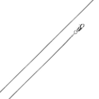 Silver 8 Sided Snake 025 Chain or Bracelet 1mm