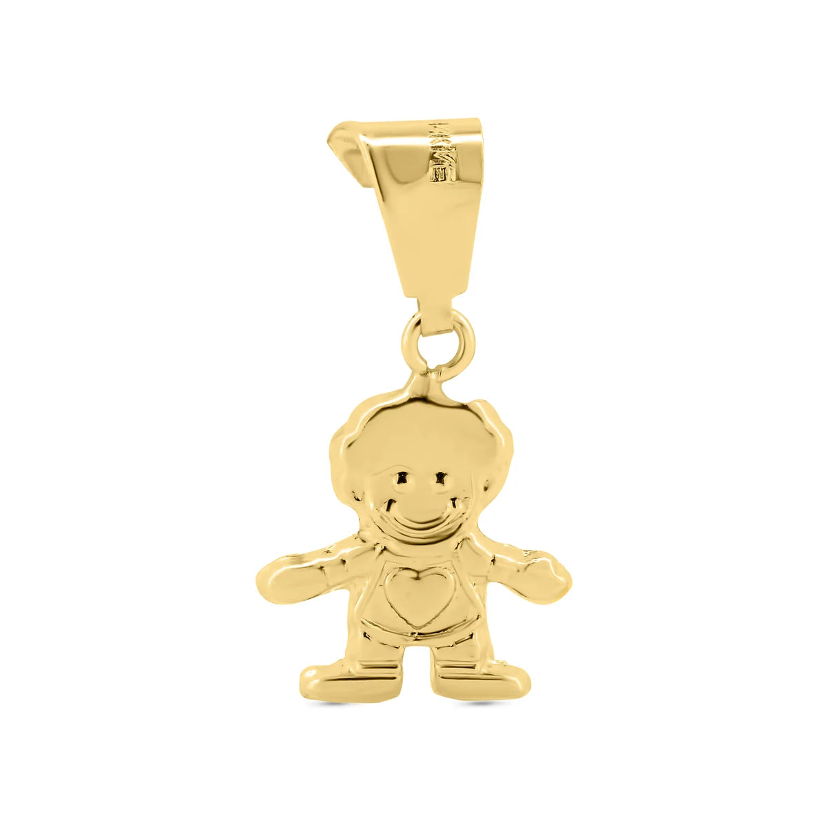 14 Karat Yellow Gold Boy Pendant
