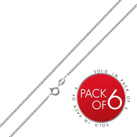 Silver Box 012 Chain 0.6mm (Pk of 6)