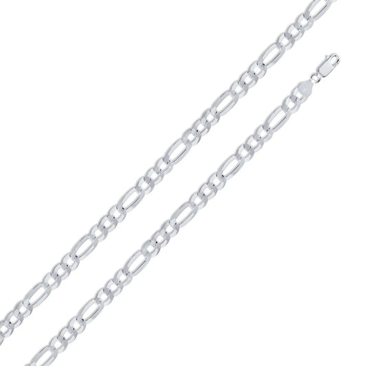 Silver Figaro 160 6.8mm Chain or Bracelet