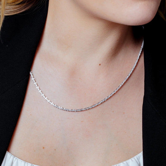 925 Sterling Silver Chain or Bracelet Roc 050 2.8mm