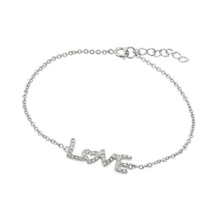 925 Silver Rhodium Plated CZ Bracelet