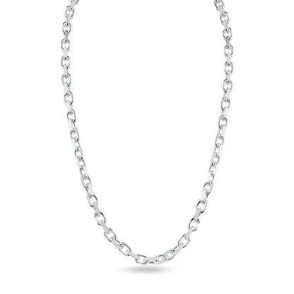 925 Sterling Silver Diamond Cut Forzatina Link 180 Chain or Bracelet 4.8mm