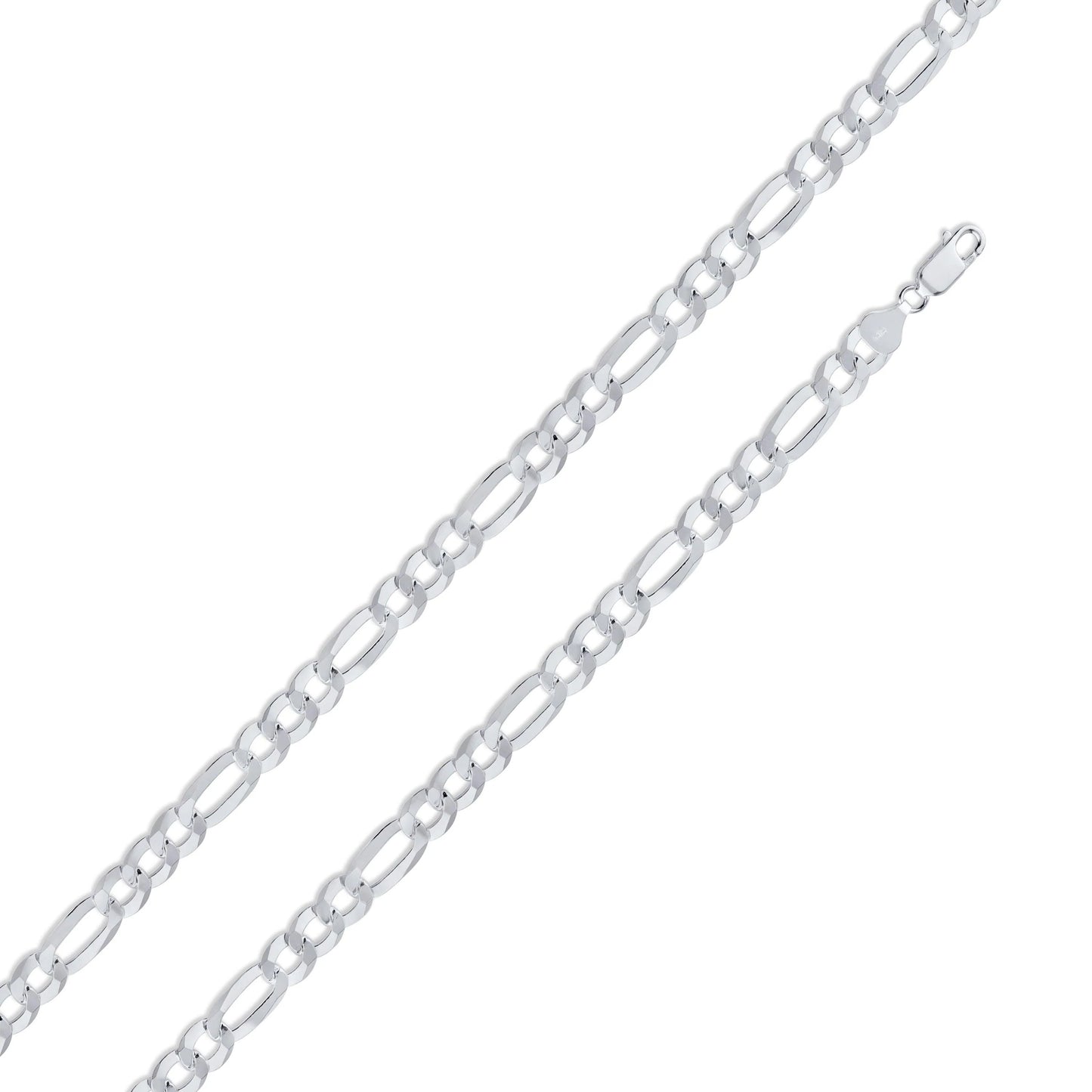 Silver Figaro 150 5.6mm Chain or Bracelet