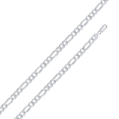 Silver Figaro 150 5.6mm Chain or Bracelet