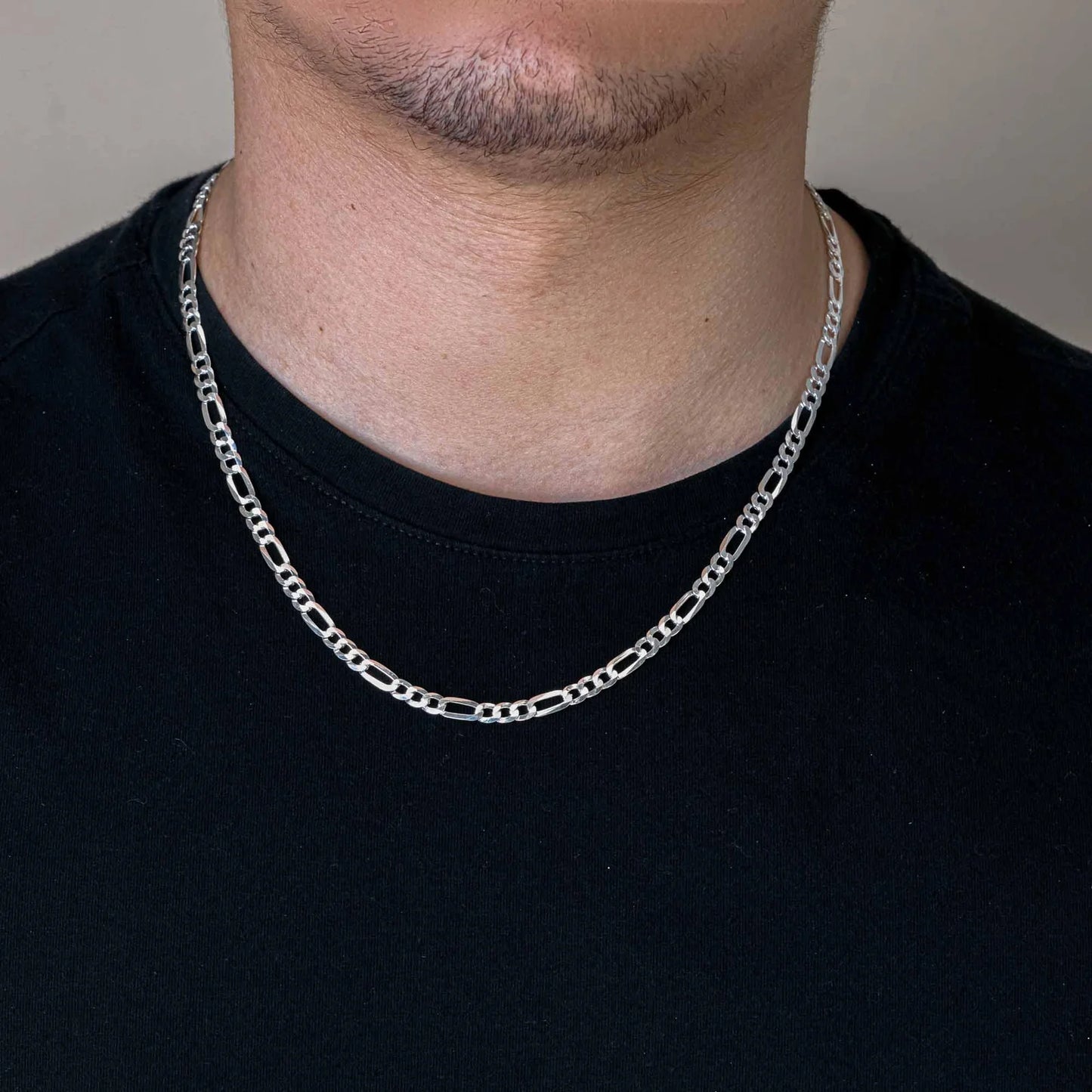 Silver Figaro 160 6.8mm Chain or Bracelet