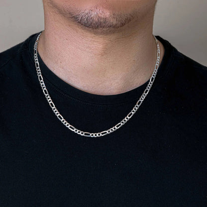 Silver Figaro 160 6.8mm Chain or Bracelet