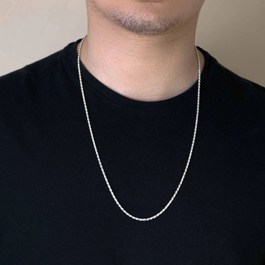 Silver Rope 060 Chain or Bracelet 2.8mm