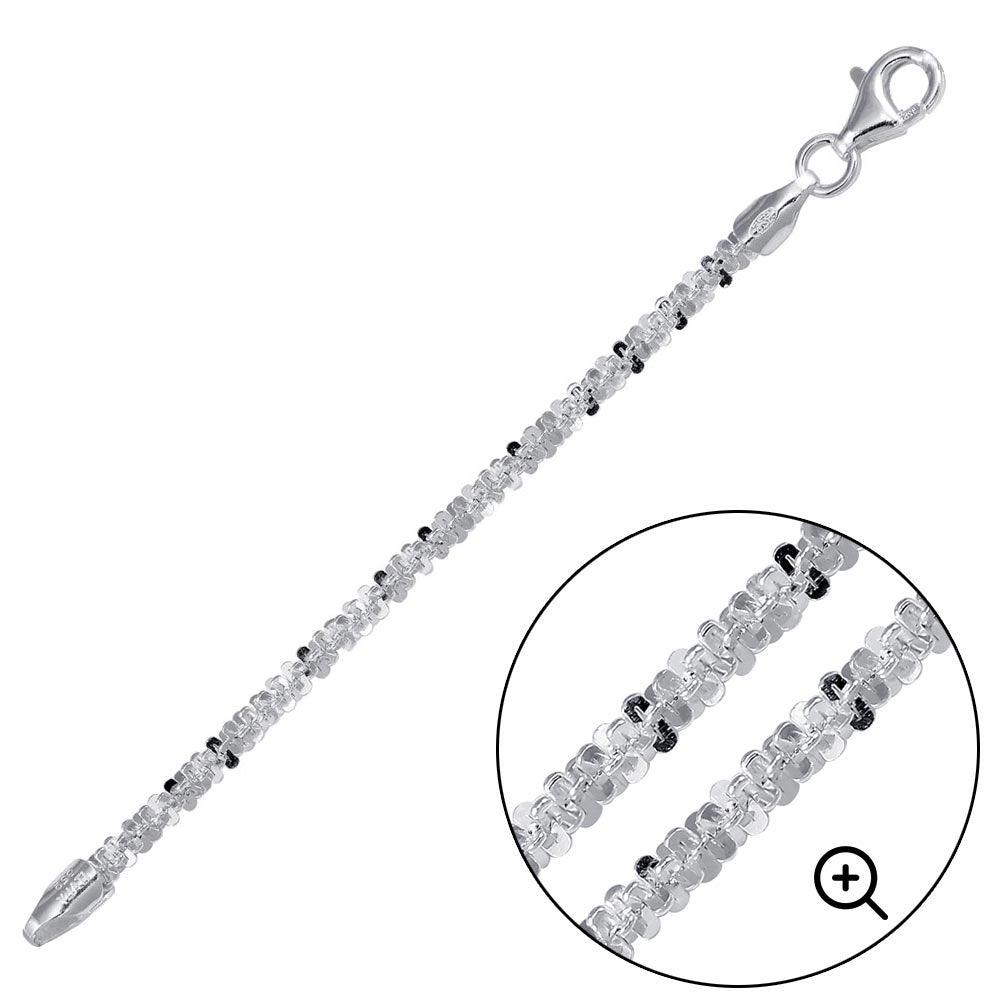 925 Sterling Silver Chain or Bracelet Roc 050 2.8mm
