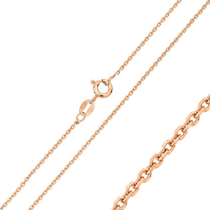 925 Sterling Silver Diamond Cut Anchor Chain