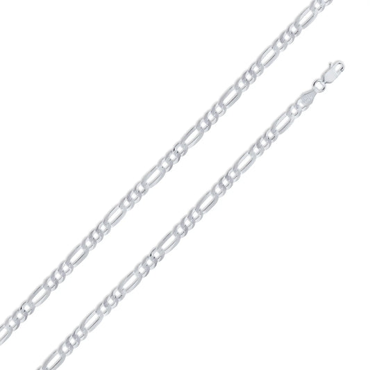 Silver Figaro 120 4.9mm Chain or Bracelet